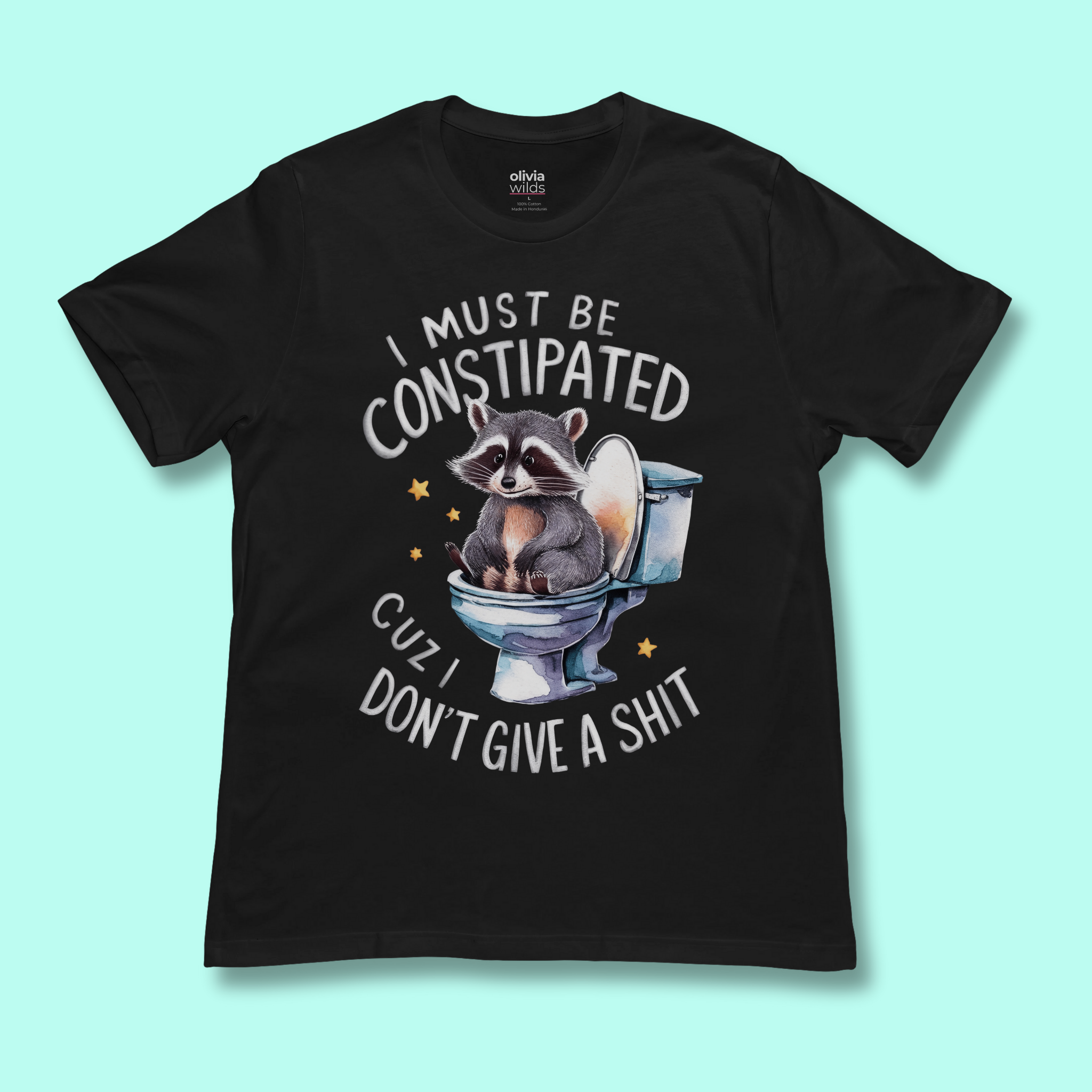 Constipated Raccoon Unisex Tee