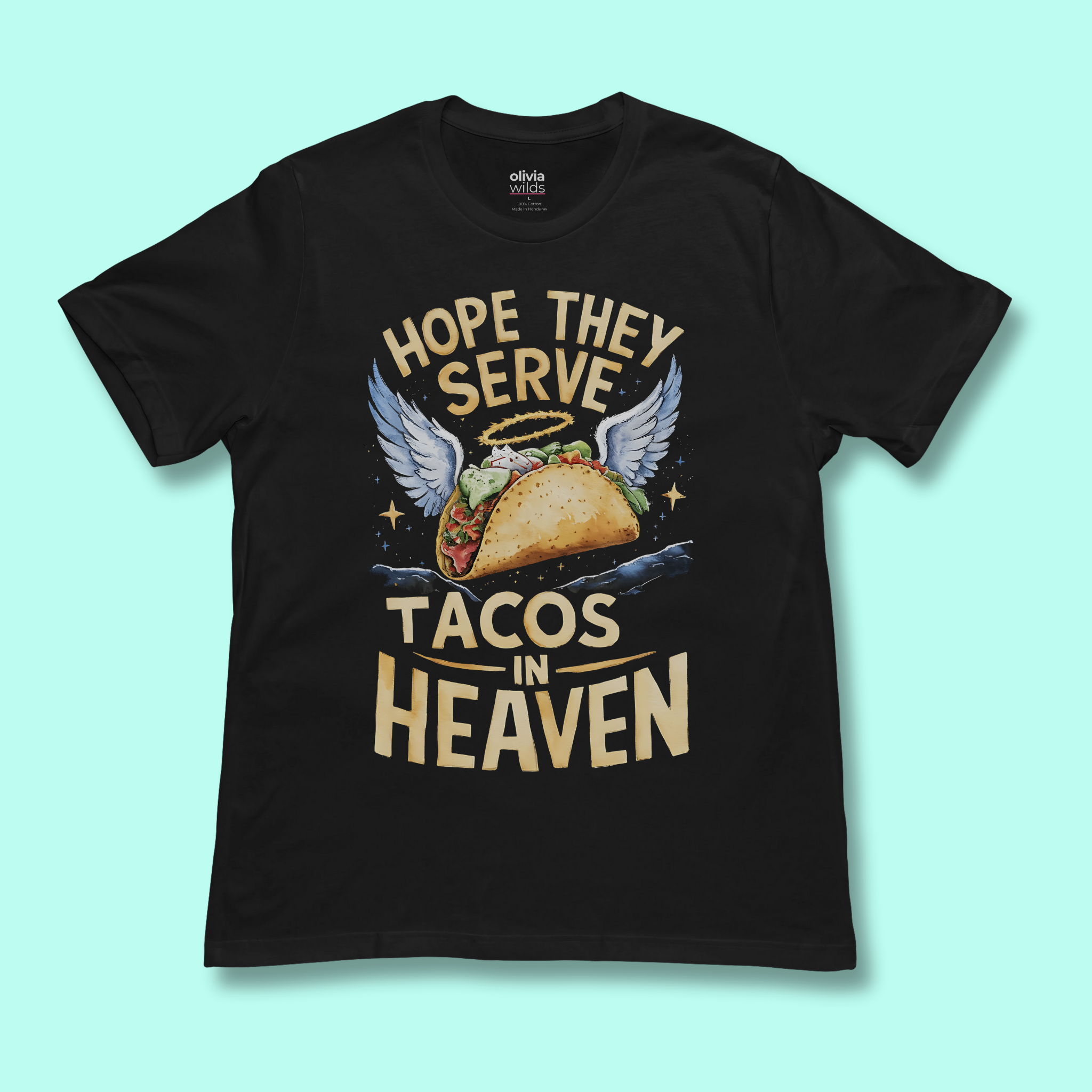 Tacos In Heaven Unisex Tee