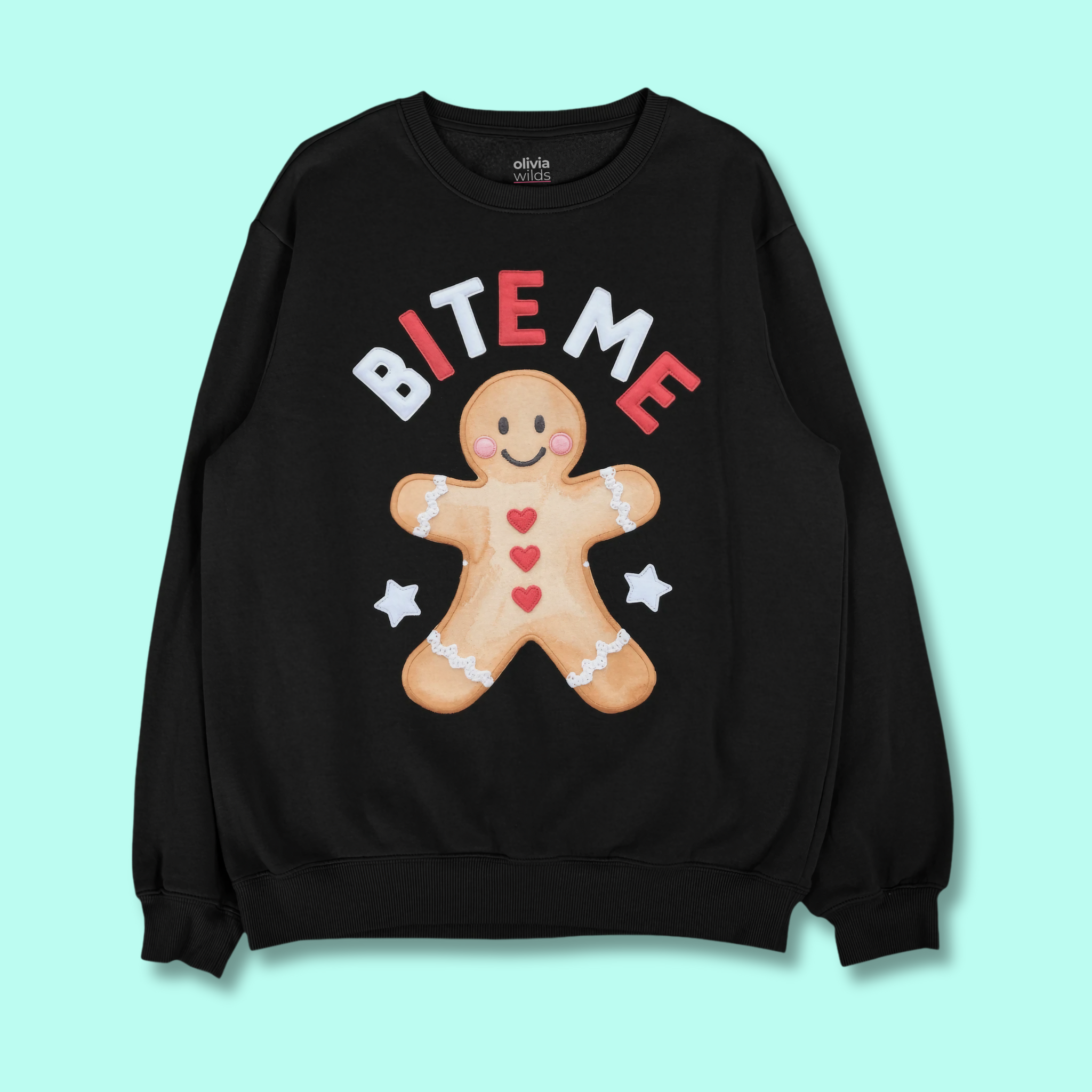 Bite Me Gingerbread Unisex Sweatshirt