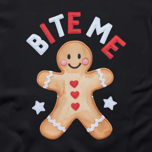 Bite Me Gingerbread Unisex Sweatshirt