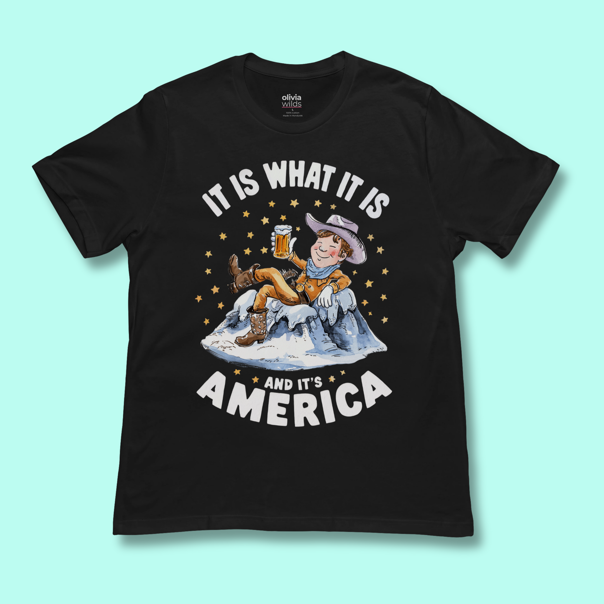 Cowboy America Unisex Tee