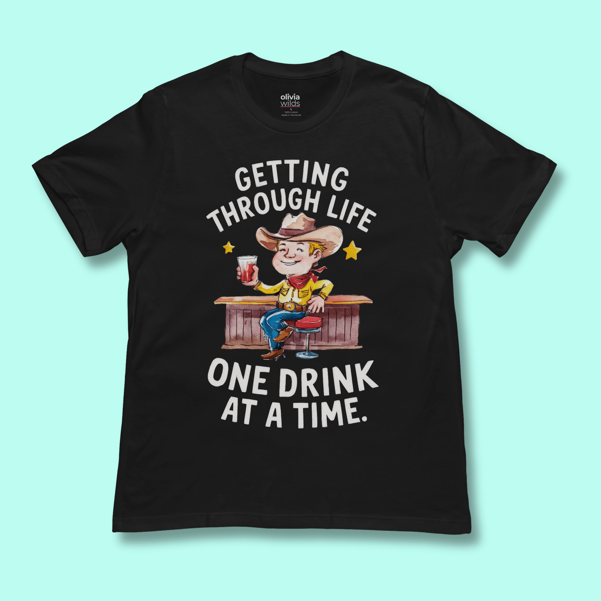 Drinking Cowboy Unisex Tee