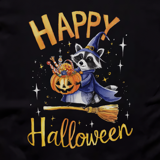 Halloween Raccoon Unisex Tee