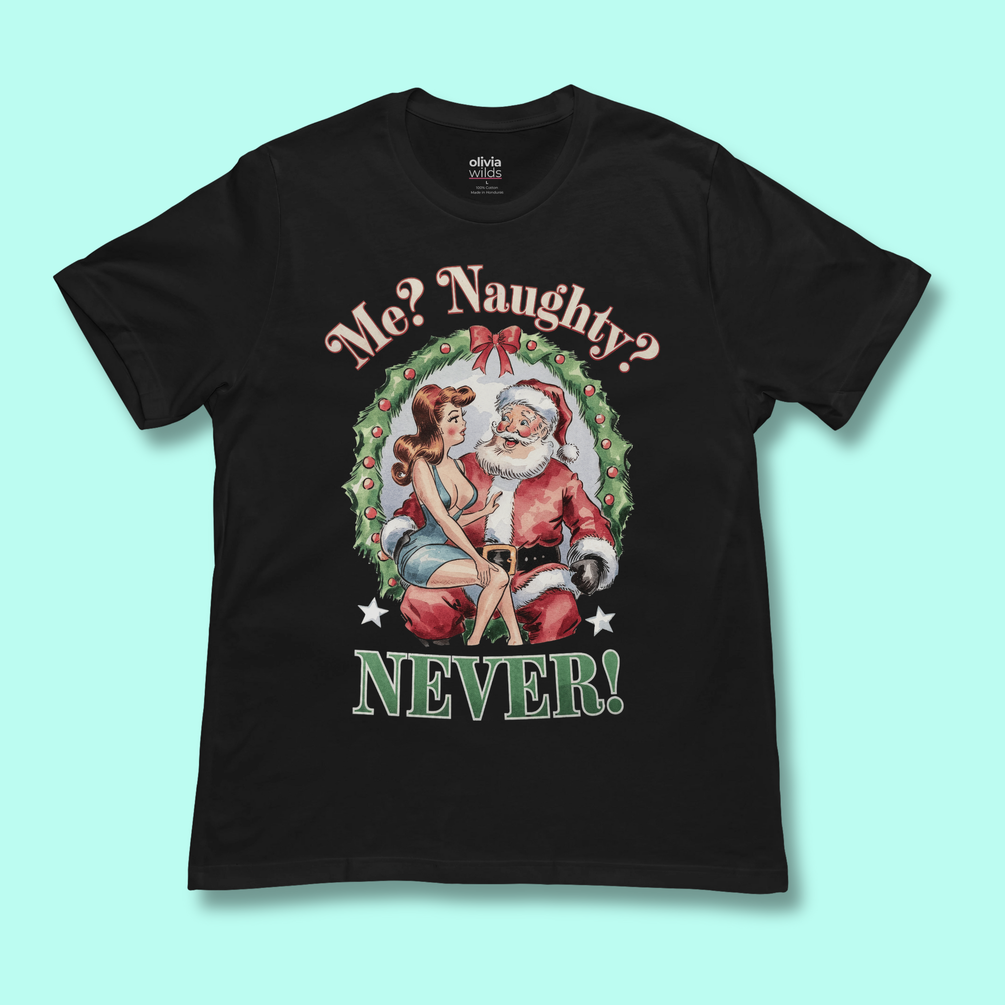 Naughty Santa Unisex Tee